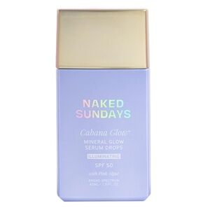 Naked Sundays CabanaGlow Illuminating Tinted Sunscreen Serum Drops SPF50 UNUSED
